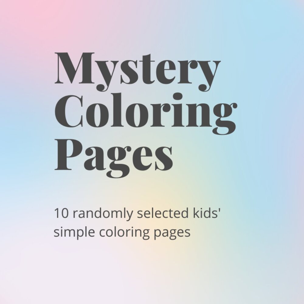 10 Randomly Selected Kids' Coloring Pages
